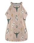 Cow Skull Western Tank Top