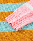 Stripe Colorblock Long Sleeve Sweater