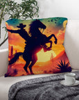 Sunset Cowboy Pillow Case Made in America