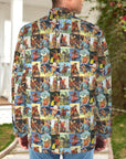Cowboy Collage Men's Western Blazer