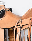 Western Horse Wade Saddle American Leather Ranch Roping Tan