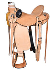Western Horse Wade Saddle American Leather Ranch Roping Tan