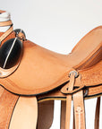 Western Horse Wade Saddle American Leather Ranch Roping Tan