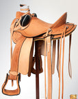 Western Horse Wade Saddle American Leather Ranch Roping Tan