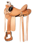 Western Horse Wade Saddle American Leather Ranch Roping Tan