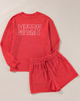 MERRY Corded Top and Shorts Set