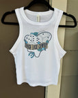 Tough Luck Cowboy Cropped Tank