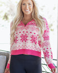 Mila Quarter Zip Collard Sweater