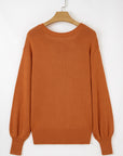 Abigail Trim Drop Shoulder Sweater