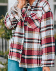 Plaid Chest Pocket Buttoned Shacket