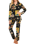 Vintage Cowgirl Collage Western Pajama Set
