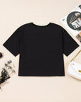 Checker Peace Sign Graphic T-Shirt