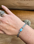 Cuff Bracelet - Golden hill Turquoise & Sterling Silver Option II