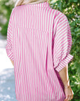 Baylee Stripe Dolman Sleeve Oversize Top