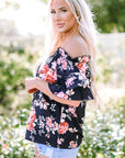 Savanna Ruffle Off Shoulder Flounce Sleeve Blouse