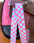 Checks Out (Pink/Turquoise) Cinch Strap Set
