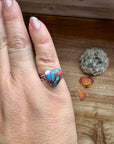 Heart Ring - Size 6 -Dahlia ring and sterling silver II