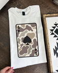 Camo Playing Card TEE or CREWNECK