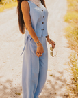 The Rio Linen Set in Blue