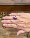 Ring - Size 6 -Purple Spiny & Sterling Silver