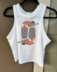 Cowboy Boots Cropped Tank