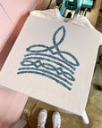Turquoise Boot Stitch TEE or CREWNECK