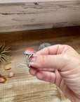 Ring - Size 8 -Red Spiny & Sterling Silver