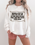 Bad For You TEE or CREWNECK