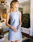 MASON by MASON'S DAUGHTER | Twiggy Tunic, Soft Blue Mist Silk Wool