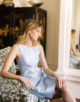 MASON by MASON'S DAUGHTER | Twiggy Tunic, Soft Blue Mist Silk Wool