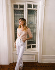 MASON'S DAUGHTER | Cropped Melissa Sweater, Soft Pink