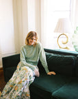 MASON'S DAUGHTER Maxi Skirt, Spring Chinoiserie