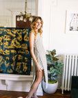 MASON'S DAUGHTER | Meredith Midi Tunic, Seersucker Olive & Ivory