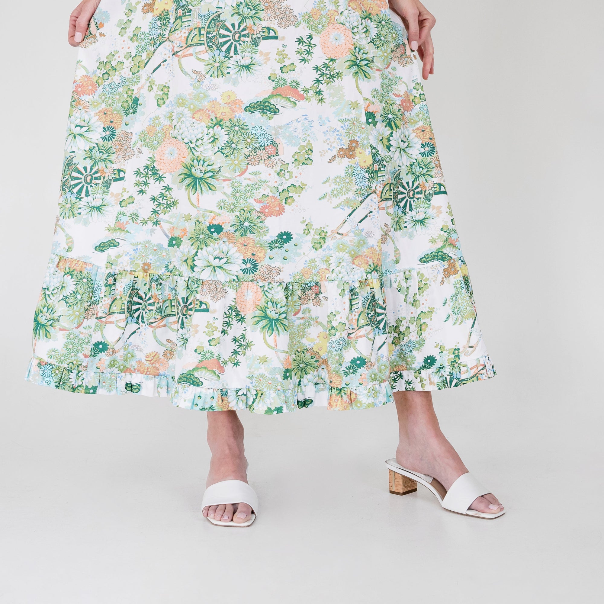 MASON'S DAUGHTER Maxi Dress, Spring Chinoiserie