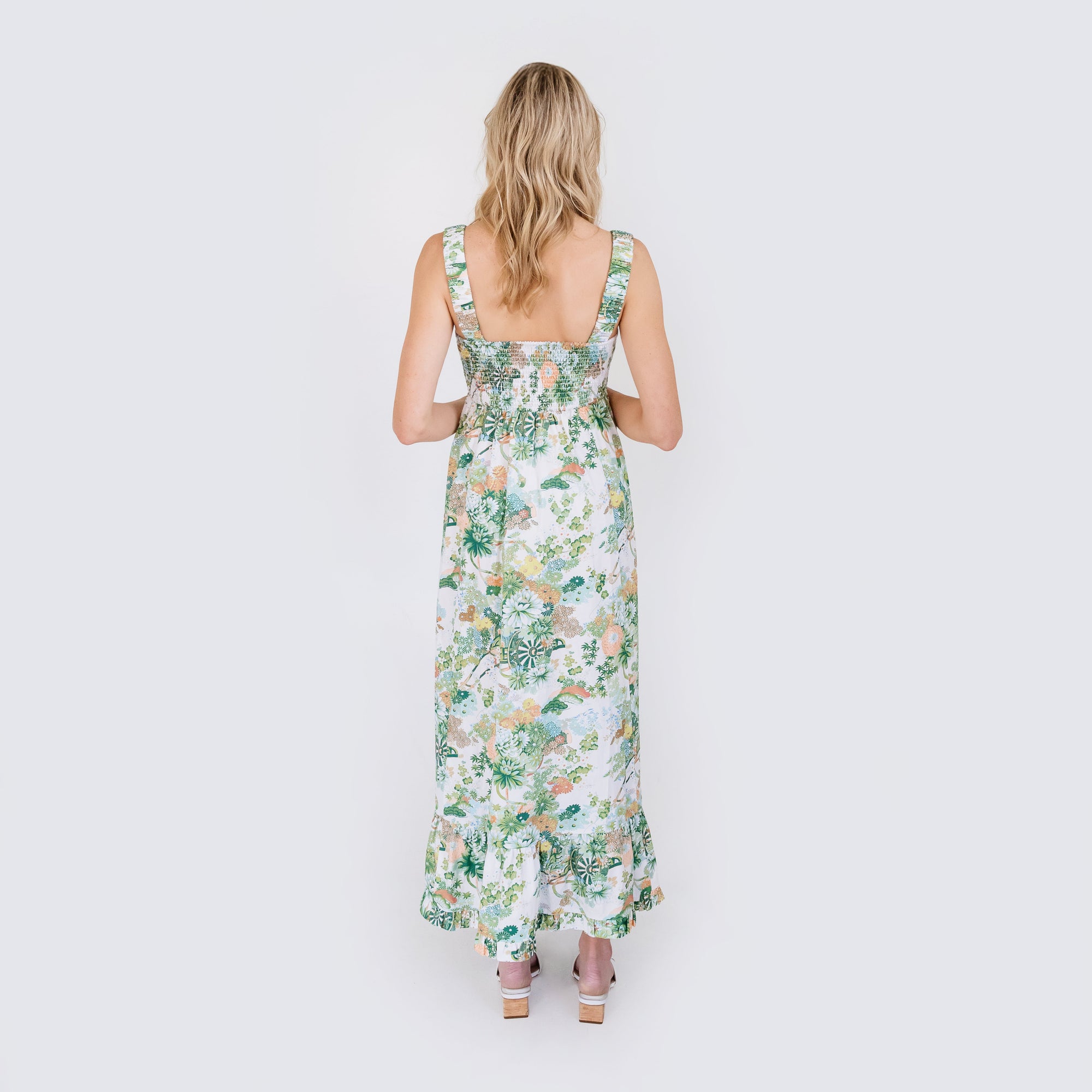 MASON'S DAUGHTER Maxi Dress, Spring Chinoiserie