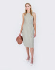 MASON'S DAUGHTER | Meredith Midi Tunic, Seersucker Olive & Ivory