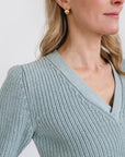 MASON'S DAUGHTER | Cropped Melissa Sweater, Soft Blue