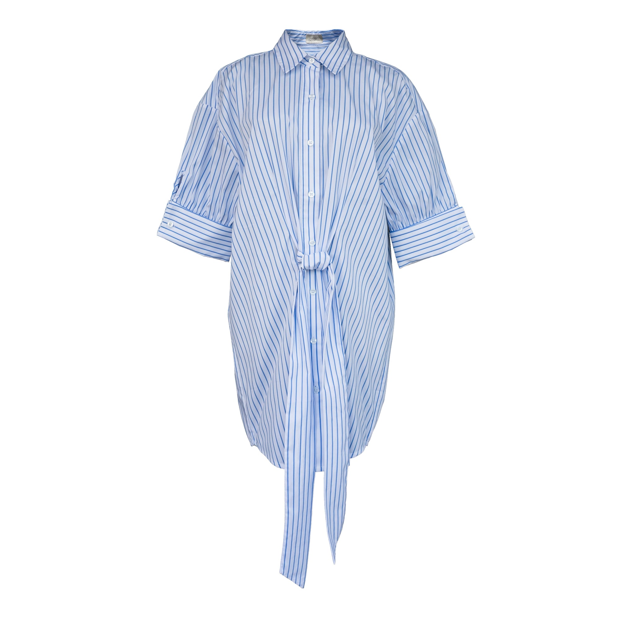 MASON'S DAUGHTER Anna Dress, Blue and White Striped