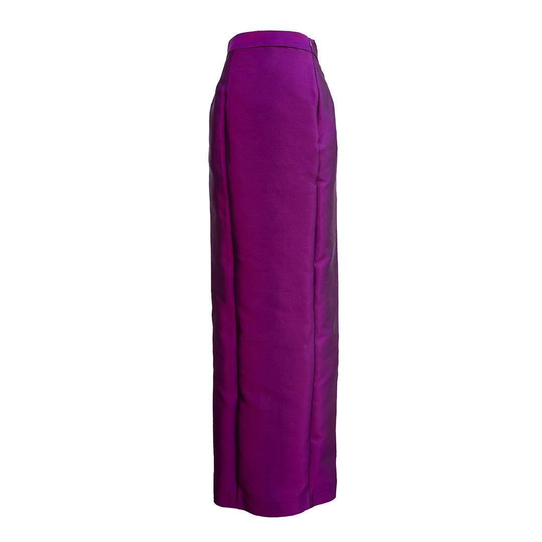 MASON by MASON'S DAUGHTER Leighton Skirt, Magenta Silk Wool