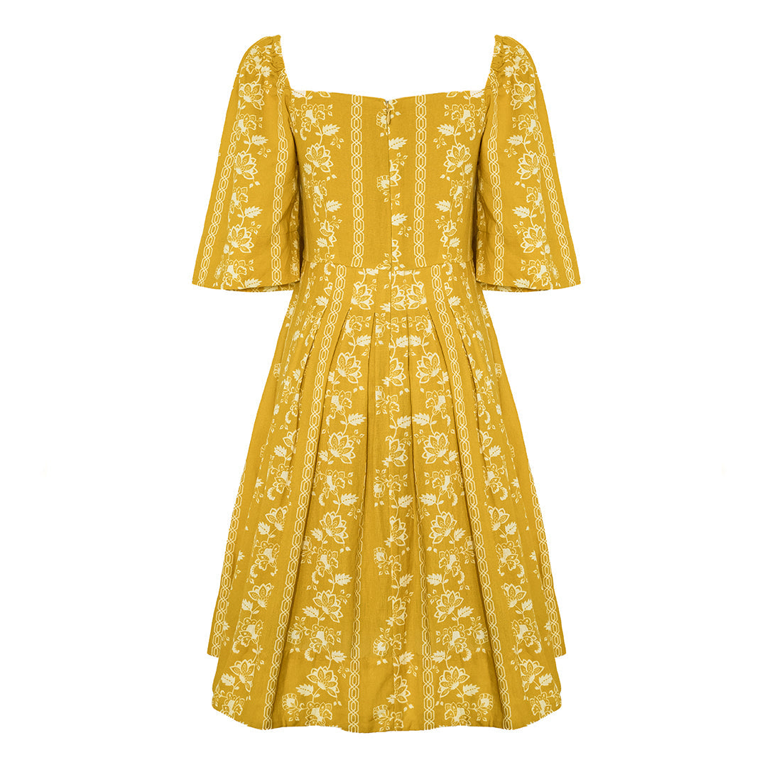 MASON'S DAUGHTER Emma Dress, Saffron Growing Vine