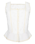 MASON'S DAUGHTER Emma Top, White Poplin