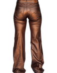 SIGNATURE TROUSERS - BRONZE METALLIC