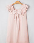 Bow Back Flutter Sleeve Mini Dress