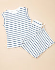 Stripe Top and Pants Set
