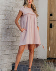 Kennedi Frilled Trim Loose Fit Mini Dress