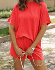 Corded Knit Tee and Shorts Set