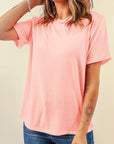 Plain Crew Neck Tee