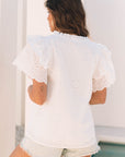 Aspyn Ruffle Short Sleeve Blouse
