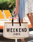 Alicia WEEKEND VIBES Canvas Tote
