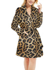 Baha Ranch Retro Pop Western Leopard Cowgirl Robe